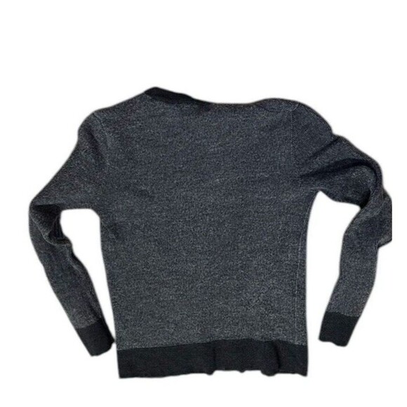 Banana Republic Italian fine Marino yarn by Baruffa sweater gray small pullover - Picture 10 of 11